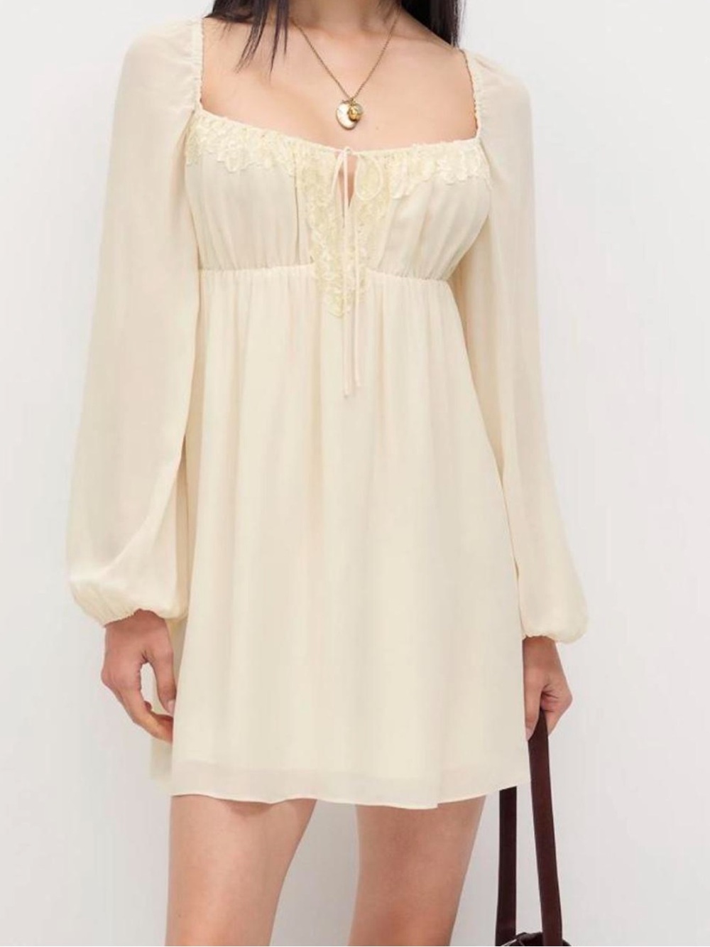Reformation Ivory Mini Dress